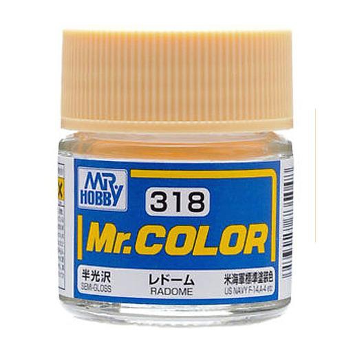 MR. HOBBY  Mr. Color 318 - Radome Semi-Gloss/us F-4, A-4 (C318) Plastic Model Kit Paint In Navy