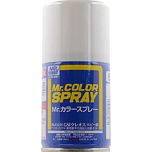 Mr. Hobby Mr. Color Spray - Flat White (S62) 100ml Flat Aerosol Paint Can