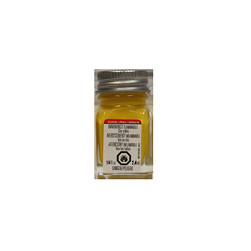 Testors Flat Yellow Enamel Model Paint