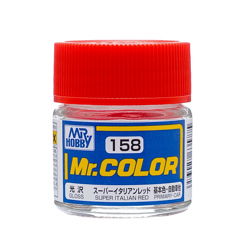 MR. HOBBY  Mr. Color 158 - Super Italian (Gloss/primary Car) (C158) 10Ml Gloss Lacquer Paint In Red