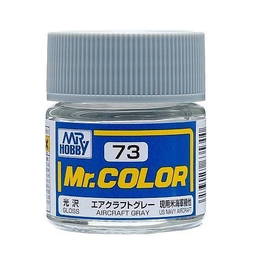 MR. HOBBY  Mr. Color 73 - Aircraft Gloss/us Navy Aircraft (C73) Plastic Model Kit Paint In Gray