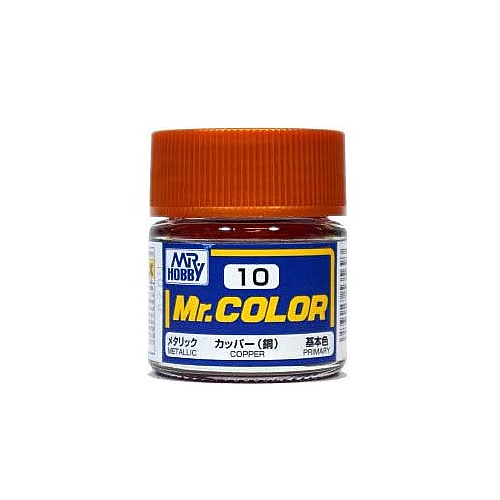 Mr. Hobby Mr. Color 10 - Copper Metallic/Primary Plastic Model Kit Paint