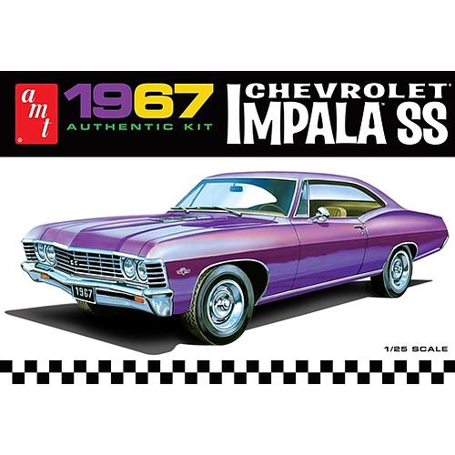 ALUMINUM MODEL TOYS  (Amt) 1967 Chevrolet Impala Ss (Amt981) 1:25 Scale Car Plastic Model Kit