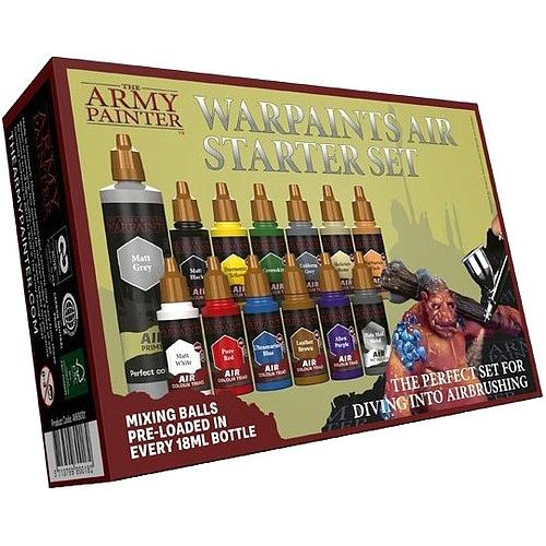 The Army Painter Warpaints - Air Starter Set 12 Colour Paint Set + 1 Bonus Airbrush Primer