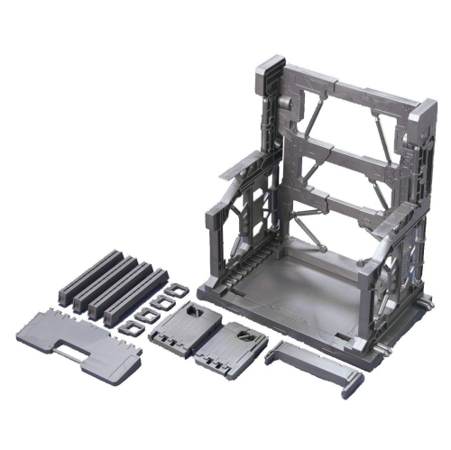 BANDAI  Gundam Builders Parts 1/144 Scale Model Kit: System Base 001 (Gun Metal)