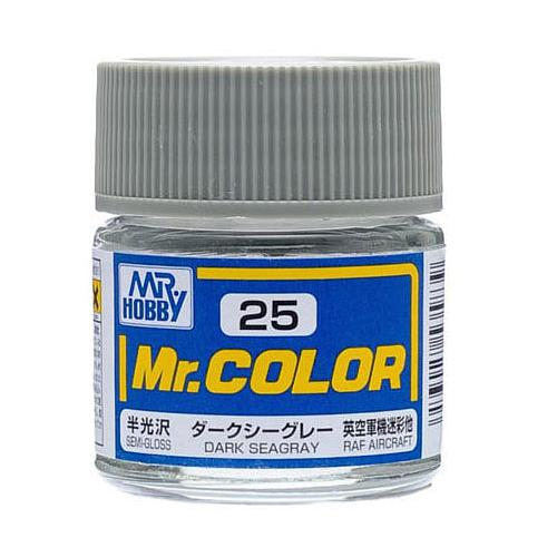 MR. HOBBY  Mr. Color 25 - Dark Seagray Semi-Gloss/raf Aircraft (C25) Plastic Model Kit Paint