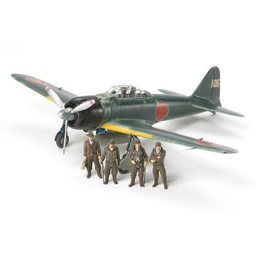 TAMIYA  Mitsubishi A6M3/3A Zero Fighter (Zeke) #108 (61108) 1:48 Scale Airplane Plastic Model Kit