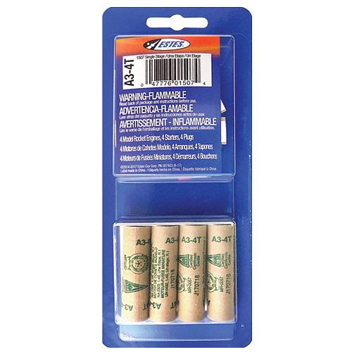 Estes Rockets A3-4T Engines Mini 13mm Engines for Model Rockets