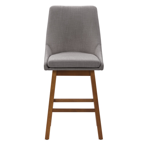 Tabouret de bar en tissu à dossier Boston, lot de 2