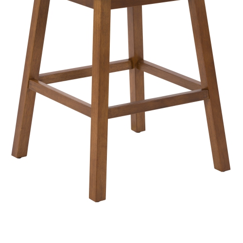 Tabouret de bar en tissu à dossier Boston, lot de 2