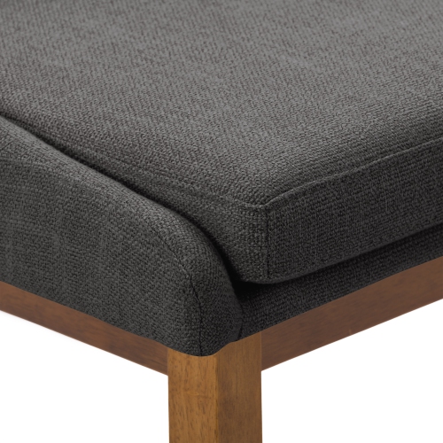 Tabouret de bar en tissu à dossier Boston, lot de 2