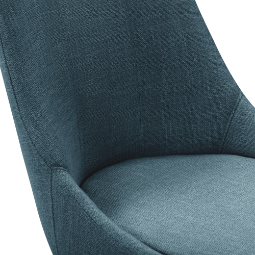 Tabouret de bar en tissu à dossier Boston, lot de 2