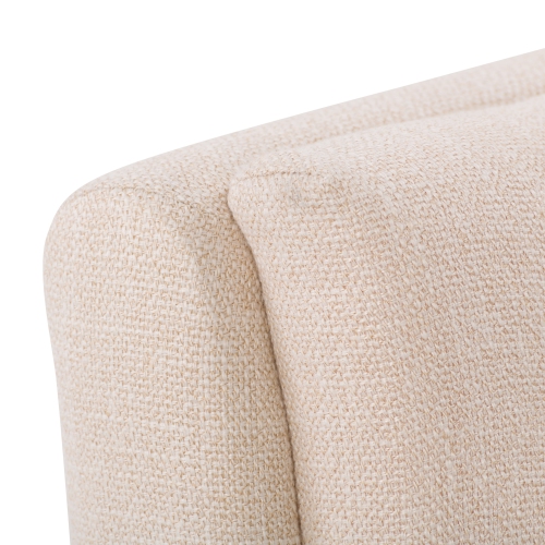 CorLiving DBT-101-B Boston Counter Height Tufted Fabric Barstool, Beige, Set of 2