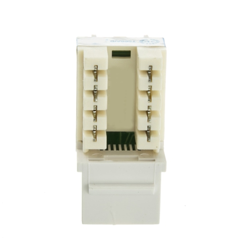 axGear Keystone Jack Cat 6 Network Ethernet 110 Punchdown 8P8C Cat6 White 10 PCS