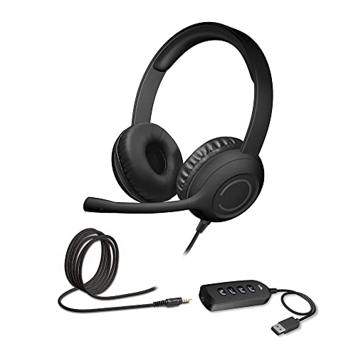 Cyber Acoustics AC-5812 Stereo Headset with USB & 3.5mm