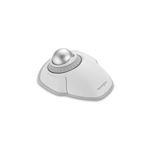 Kensington Orbit 1600 DPI Wireless Optical Trackball Mouse with Scroll Ring - White -