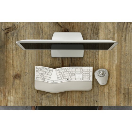 Kensington Orbit 1600 DPI Wireless Optical Trackball Mouse with Scroll Ring - White -