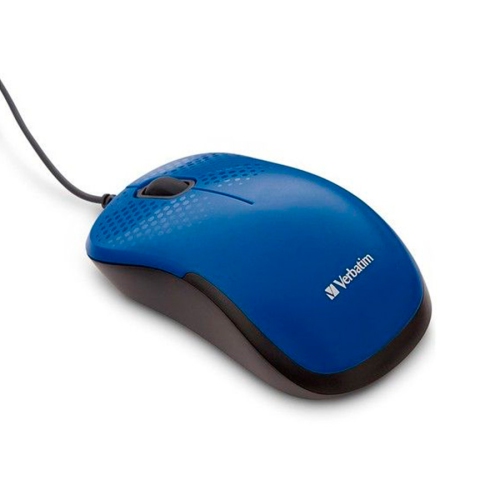 VERBATIM  Wired Optical Mouse - (70233) In Blue