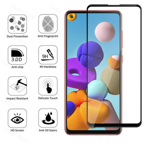 SupeRShield-2 PACK Screen Protector for Samsung Galaxy A52 Tempered Glass [HD Full Coverage] [Easy Installation] [Round Edge] [Scratch Resistant] [9H