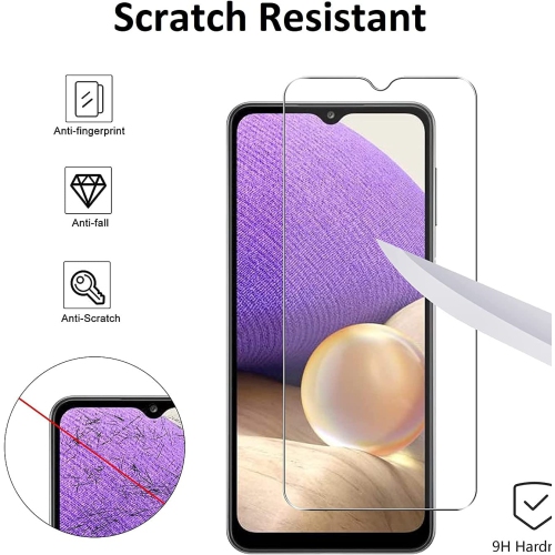 Protecteur d’écran SupeRShield-2 pour Galaxy A32 5G de Samsung [couverture intégrale HD] [installation facile] [bord rond] [résistant aux rayures]