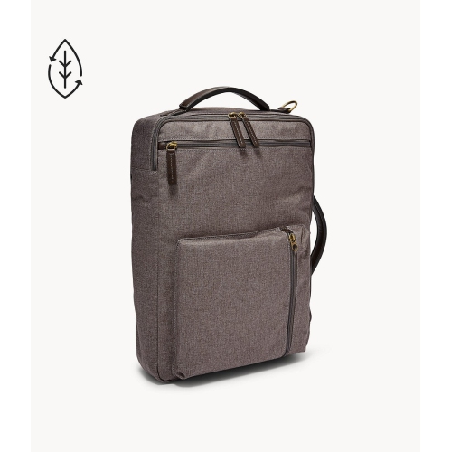 Sac à dos de jour Buckner de Fossil, boîte ouverte, gris, pour portable de 15 po