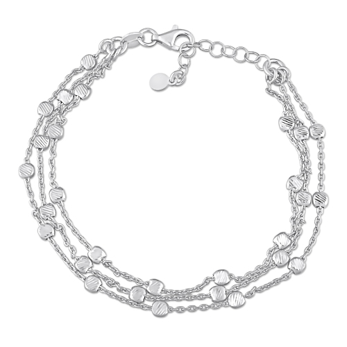 AMOUR  Multi-Strand Link Bracelet In Silver