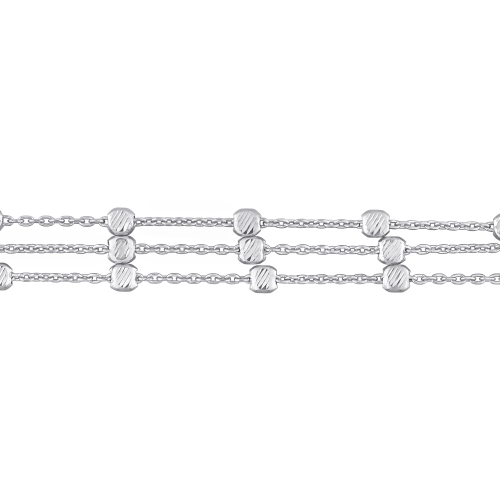 Amour Multi-Strand Link Bracelet Silver