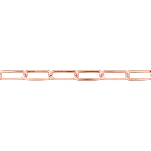 Amour Paperclip Chain Bracelet Pink Silver