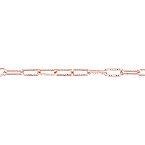 Amour Fancy Cut Oval Link Bracelet Pink Silver