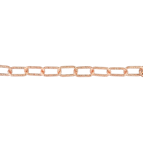 Amour Paperclip Chain Bracelet Pink Silver