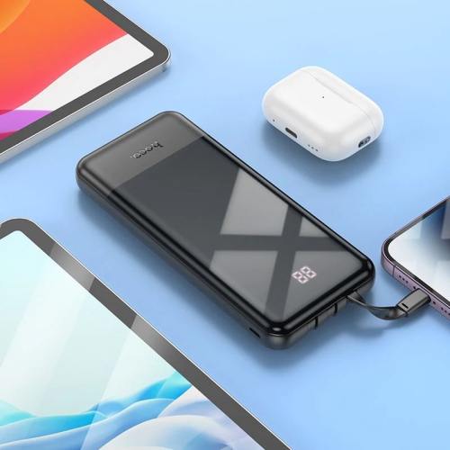 10000mAh PD 20W + QC3.0 USB C foudre chargeur de batterie externe Portable Power Bank et LED pour iPhone Samsung iPad tablettes