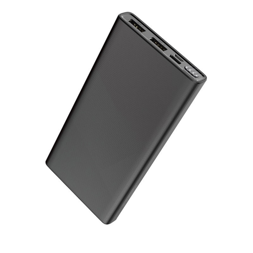 10000mAh Micro USB USB-C Chargeur de Batterie Externe Portable Power Bank  pour iPhone Samsung iPad Tablettes, Noir