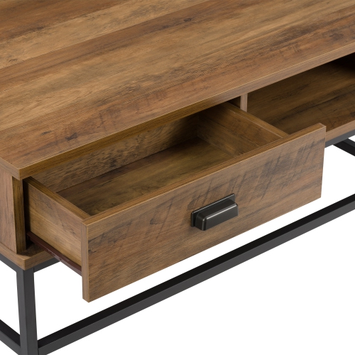 CorLiving LFF-270-C Fort Worth Brown Wood Grain Finish Lift Top Coffee Table