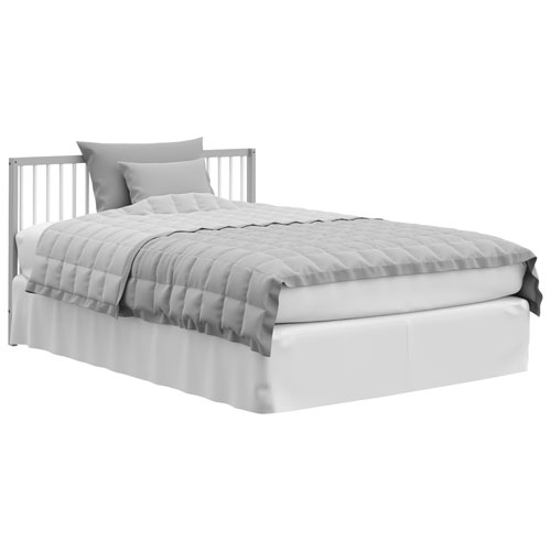 Graco Teddi 5-in-1 Convertible Crib with Drawer - Pebble Grey/White