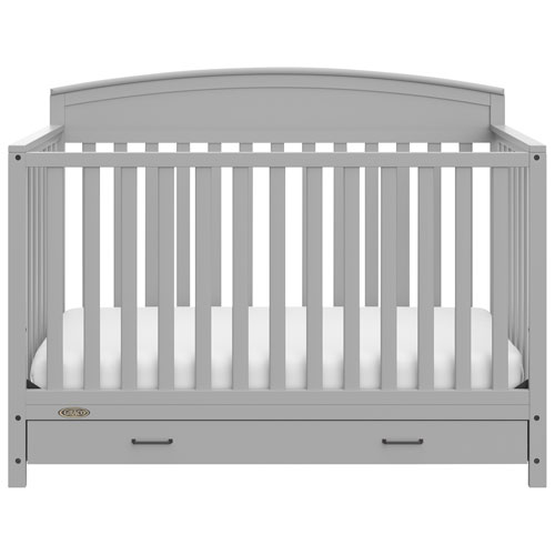 Lit de bébé transformable 5-en-1 Benton de Graco avec tiroir - Gris galet