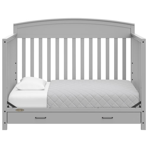 Lit de bébé transformable 5-en-1 Benton de Graco avec tiroir - Gris galet