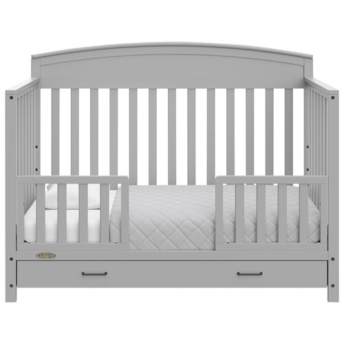 Lit de bébé transformable 5-en-1 Benton de Graco avec tiroir - Gris galet