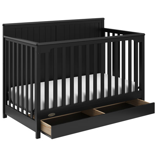 Graco Hadley 4-in-1 Convertible Crib with Drawer - Black