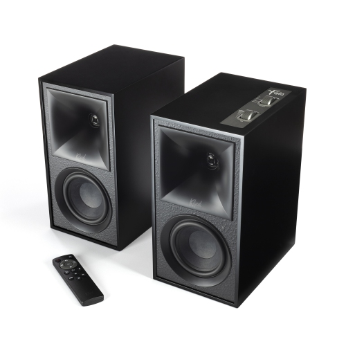 Klipsch The Fives Powered BT Bookshelf Speakers - Pair - Black-Open Box
