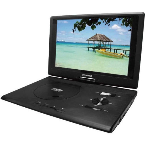 Refurbished - Sylvania 13.3" Swivel Portable DVD Player, SDVD1332