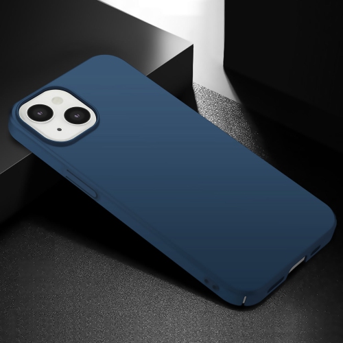 PANDACO Hard Shell Metallic Navy Case for iPhone 14 Plus