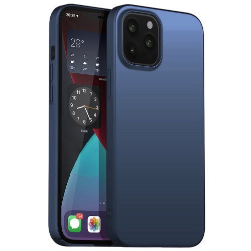 Étui rigide bleu marine métallique PANDACO pour iPhone 14 Pro