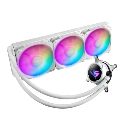 ASUS ROG Strix LC II 360 ARGB White Edition RGB Liquid CPU Cooler – 360mm Radiator