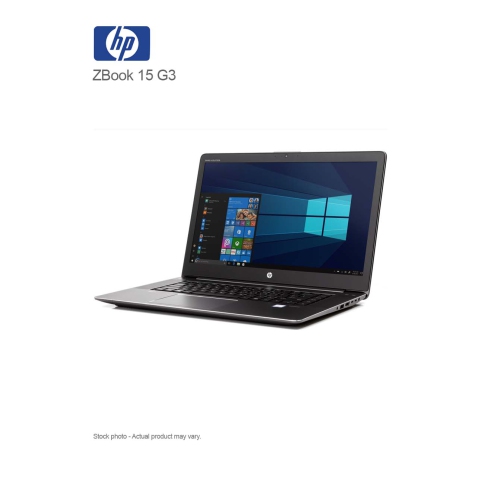 HP ZBook 15 G3 Core i7-6700HQ, 32GB, 500GB NVMe, 15.6″FHD, WIN 10 PRO - Refurbished