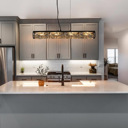 Modern Glam 4-Light Black Crystal Linear Chandelier Island Pendant Lights