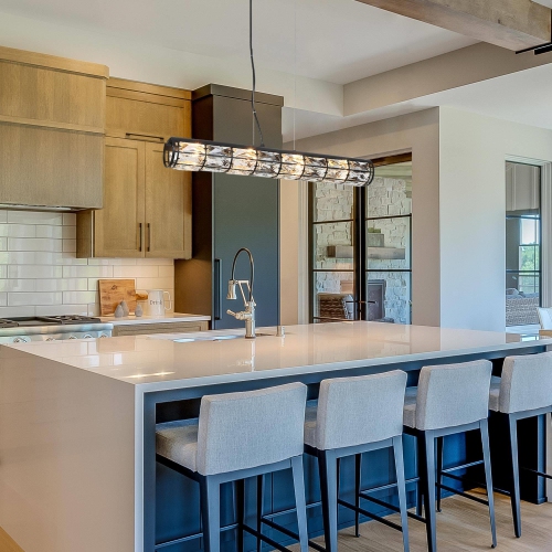 Modern Glam 4-Light Black Crystal Linear Chandelier Island Pendant Lights