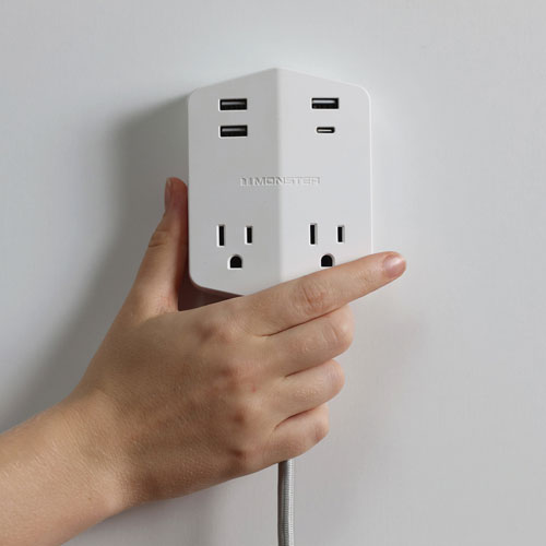 Monster Power Shield 2-Outlet 4-USB Surge Protector