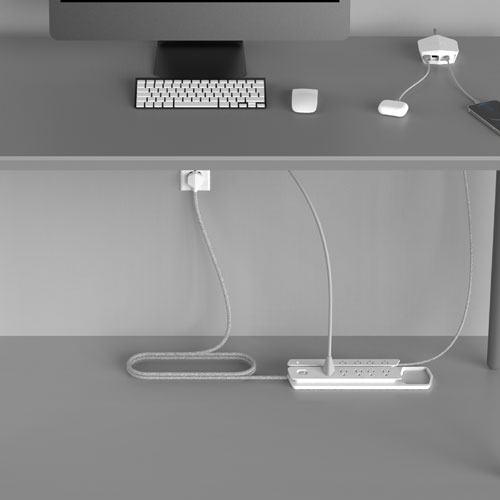 Parasurtenseur 10 prises Vertex XL de Monster - Blanc