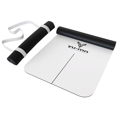 Yu-mn Luxury Yoga Mat with Strap - White