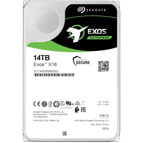 Disque dur Exos X18 000 J ST14000NSG 000 J de Seagate – 14 To 7200 tr/min